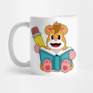 Hamster with Book & Pen Mug